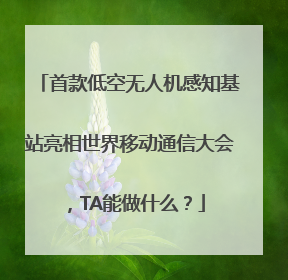 首款低空无人机感知基站亮相世界移动通信大会，TA能做什么？