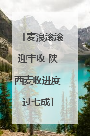 麦浪滚滚迎丰收 陕西麦收进度过七成