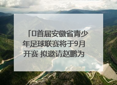 ﻿首届安徽省青少年足球联赛将于9月开赛 拟邀请赵鹏为先导赛开球