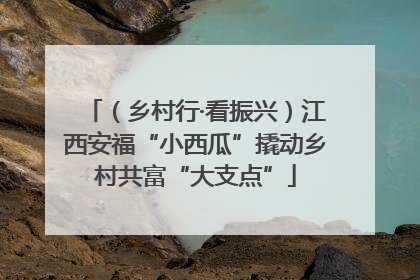 （乡村行·看振兴）江西安福“小西瓜”撬动乡村共富“大支点”