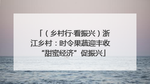 （乡村行·看振兴）浙江乡村：时令果蔬迎丰收 “甜蜜经济”促振兴