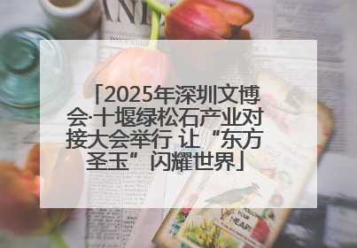 2025年深圳文博会·十堰绿松石产业对接大会举行 让“东方圣玉”闪耀世界