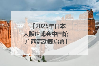 2025年日本大阪世博会中国馆广西活动周启幕