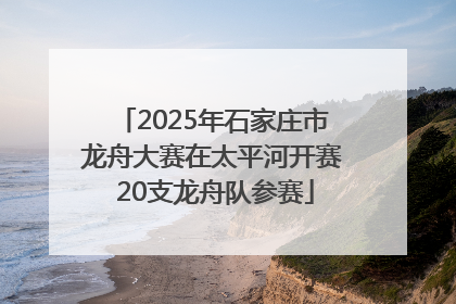 2025年石家庄市龙舟大赛在太平河开赛 20支龙舟队参赛