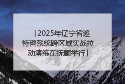 2025年辽宁省巡特警系统跨区域实战拉动演练在抚顺举行