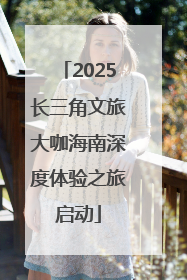 2025长三角文旅大咖海南深度体验之旅启动