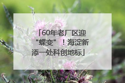 60年老厂区迎“蝶变”！海淀新添一处科创地标
