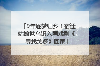 9年逐梦归乡！宿迁姑娘携乌镇入围戏剧《寻找戈多》回家